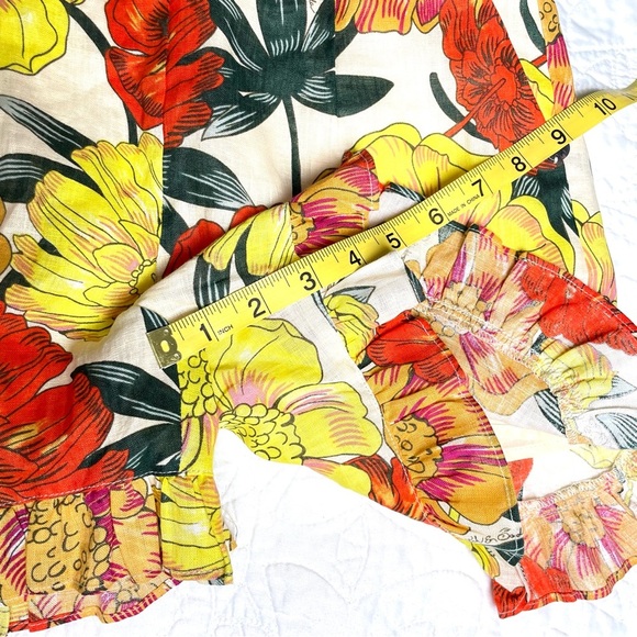 Scotch & Soda Girls R’Belle Linen High Rise Ruffle Shorts Size 10 Like New - Picture 11 of 14